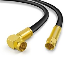 TV-SAT Antennenkabel Koaxialkabel 4K HDTV Winkelstecker WF-F Router 135dB 75Ohm