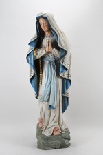 C26S74- Holz Figur Madonna geschnitzt und gefasst