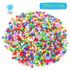2000 Stück 5 mm Pom Poms