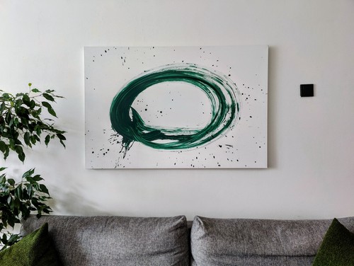 Original abstraktes gemälde - abstraktes,