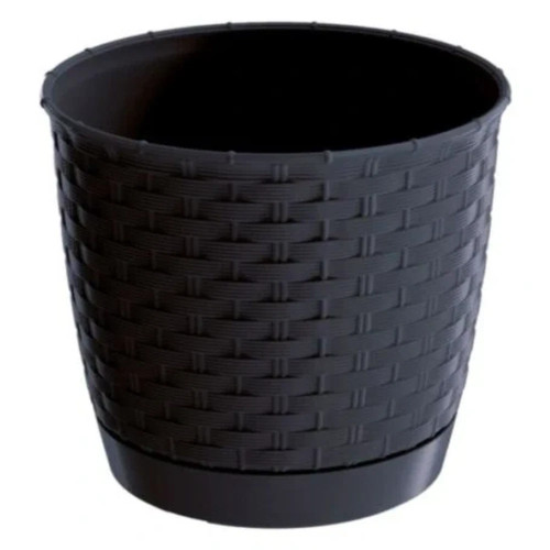 Blumentopf rattan optik - rattan,