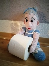 Toilettenpapierhalter...Amigurumi Toilettenpapierhalter Oma gehäkelt, Handarbeit
