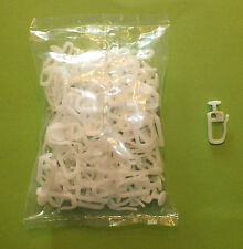 100 Gardinen Gleiter mit 7 mm Rundkopf für schmale und flache Vorhangschienen 