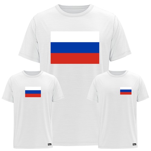 Eaks herren shirt russland - t-shirt,