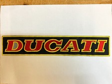 Ducati Motorrad Aufnäher, Aufbügler, Patch, Sticker, ca 28,5x5 cm
