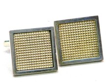 FS Manschettenknöpfe Sterling Silber 925 Teilvergoldet Franz Scheurle Scheuerle