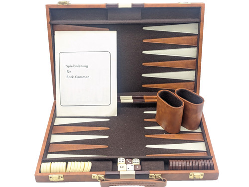 Backgammon koffer kunstleder - koffer,