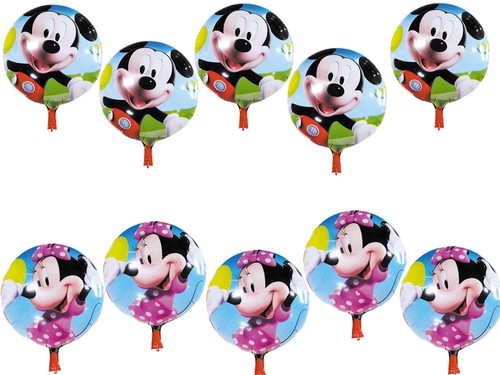 10x folienballon set micky - 10x,