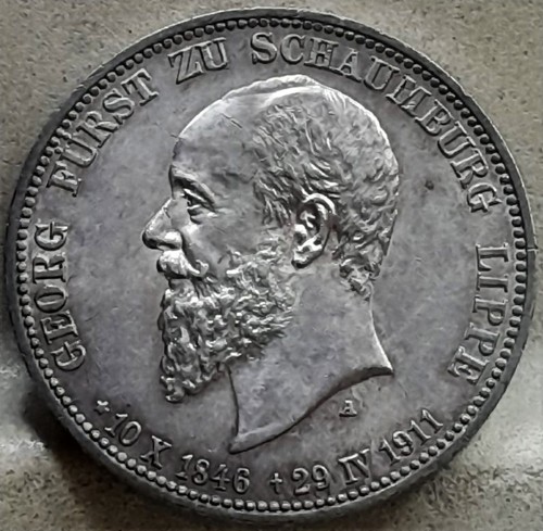 166 schaumburg lippe 3 mark - j.166,