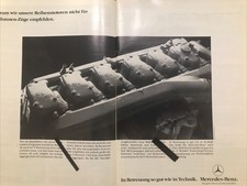 MB Mercedes Benz Werbung Doppelseitig Nutzfahrzeug Reihenmotor LKW V-Motor SW