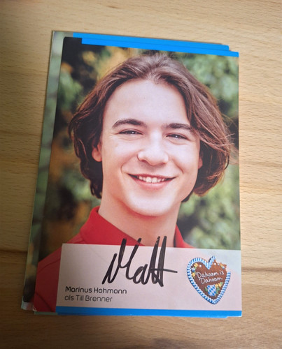 Autogrammkarte till dahoam - autogrammkarte, is