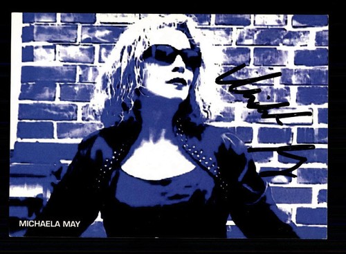Michaela may autogrammkarte - michaela,