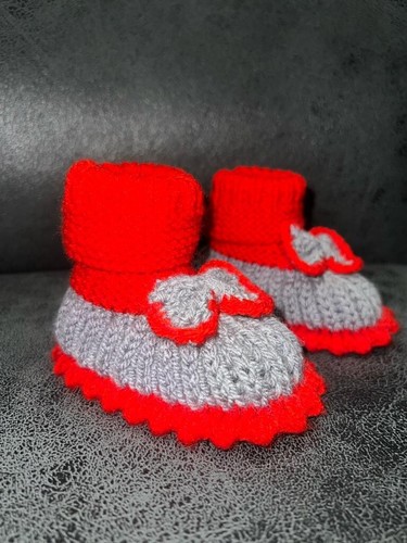 Selbstgestrickte babyschuhe - selbstgestrickte,
