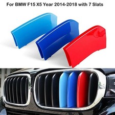 Für BMW X5 F15 2014-2018 M Farben Insert Frontgrill Kühlergrill Nieren Trim