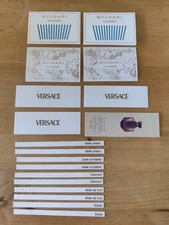 Mouillettes Duftstreifen Sammlung Bulgari Versace Stella McCartney Fragonard