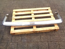 Fiat 124 Coupe Stoßstange Stoßfänger hinten Chrom mit Kennzeichenleuchte