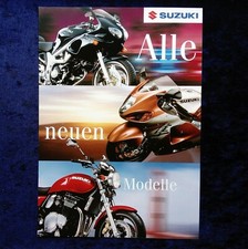 Suzuki Hayabusa GSX 1300 R, SV 650, GS 125 S, TU 125 XT Programm 1998, 8 Seiten
