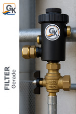 Schlammabscheider Heizung mit