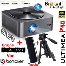 Ultimea Apollo P40 Beamer 4K Unterstützt 700 ANSI-Lumen mit Bomaker Stativ