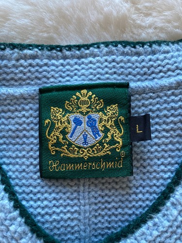 Trachten weste hellblau mit - trachten,