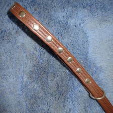 Leder-Halsband für großen Hund, Handarbeit Leder mit Nieten,Halsriemen