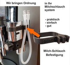 Duo Milchschlauch Halter Befestigung kompatibel mit Jura E8 S80 S8(EA) WE8