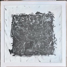 Uecker & S., "Zum Schweigen der Schrift ….” , 6 Offset/überdruckt (weiß).