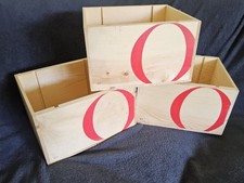 Set 3x 6er Weinkiste Holzkiste