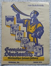 Zeitung Grenzland Oberlausitz 1936 Bischofswerda Sonderheft Geschichte Reklame