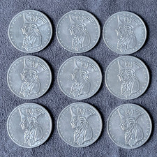 9 Stück - 5 DM Gedenkmünzen