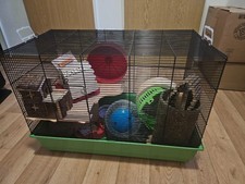 Mäusekäfig Hamsterkäfig Nagerkäfig  mit vill Zubehör