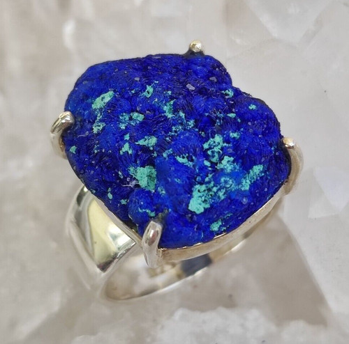 Azurit rohstein heilstein ring - azurit,