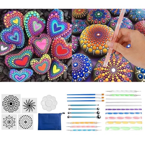 25x mandala dotting tool rock - dotting,