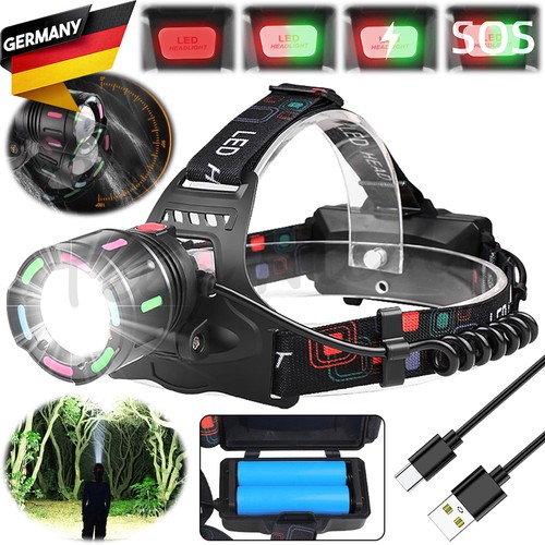 Led stirnlampe super - super, usb