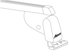 ATERA 044117 SIGNO Dachreling Dachträger Stahl 137 cm 150 kg Max