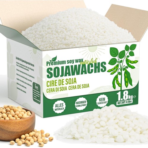 Sojawachs für kerzen 8kg - kerzen, 1,8kg