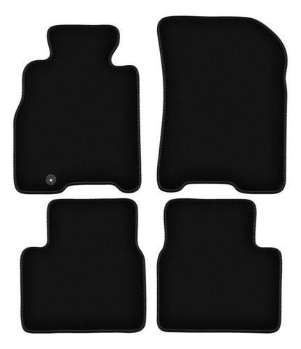 Schwarze velours fußmatten - schwarze, velours-fußmatten