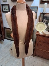 toller Nerz Schal/Kragen braun