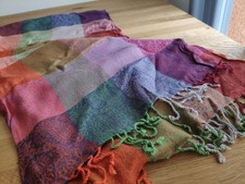 Pashmina Schal* bunt Paisley * Tuch Halstuch * Bunt * Stola groß  190x70cm