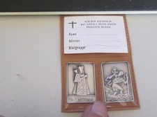 Plakette bei Unfall bitte einen Priester rufen / Altötting / Vintage / Rarität