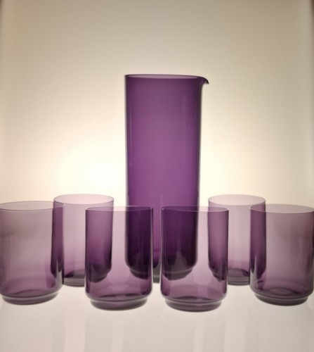 Lila violett farbglas - lila,