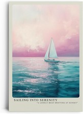 Segelboot in sanfter