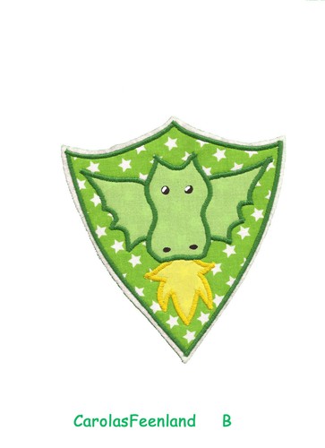 Wappen mit drachen aufnäher - mit, 1