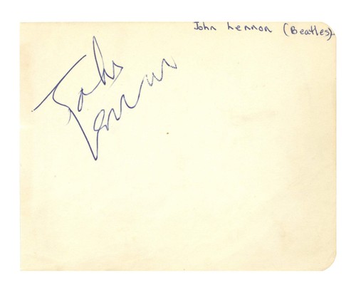 John lennon ipswich autogramm - lennon,