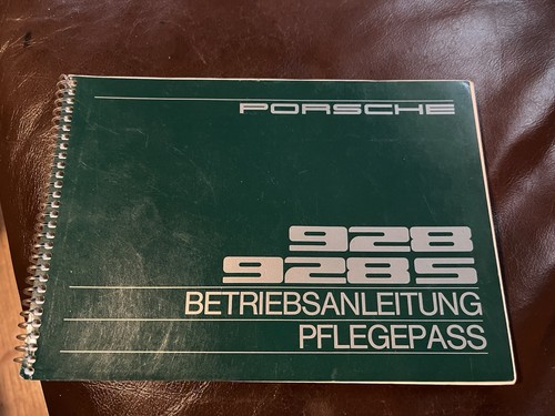 Porsche 928 bordbuch - porsche,