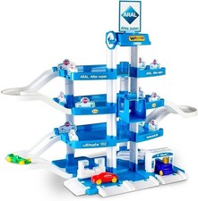 Wader-Polesie 44723 4-stöckiges Parkhaus mit Straße und Autos - NEU ABER GEÖFFNET