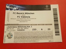 Used Ticket UEFA CL EL 2012/13