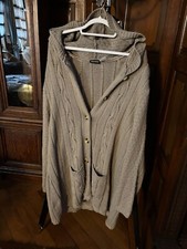 Mia Linea Kapuzenstrickjacke Sandfarben Gr.56/58  gut erhalten