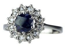 14 K 585 Weißgold 0,20 ct