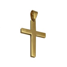 Kettenanhänger Anhänger Kreuz Halskette Königskette Schwarz Silbern Golden Stahl